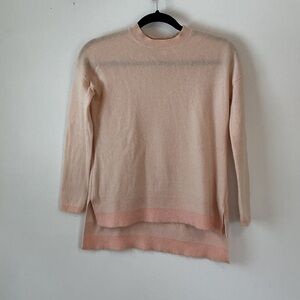 10 Crosby Derek Lam Blush Cashmere Crew Neck Sweater